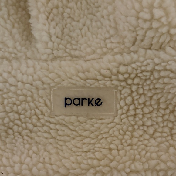 Parke Other - Parke Cream Sherpa hooded pullover